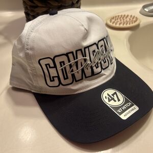 47 Dallas Cowboys Script Patch Cap - White & Black